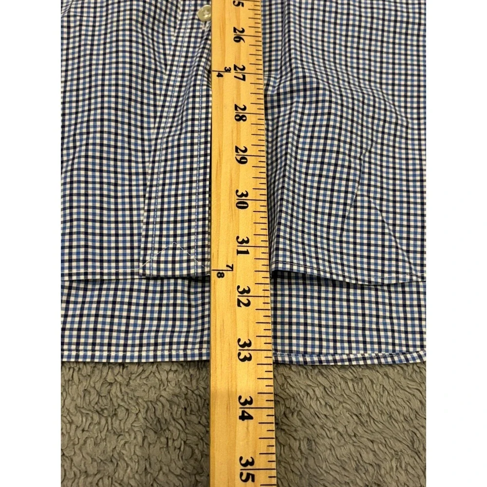 Ralph Lauren Shirt Mens XL Blue Plaid Long Sleeve Button Down Preppy Polo